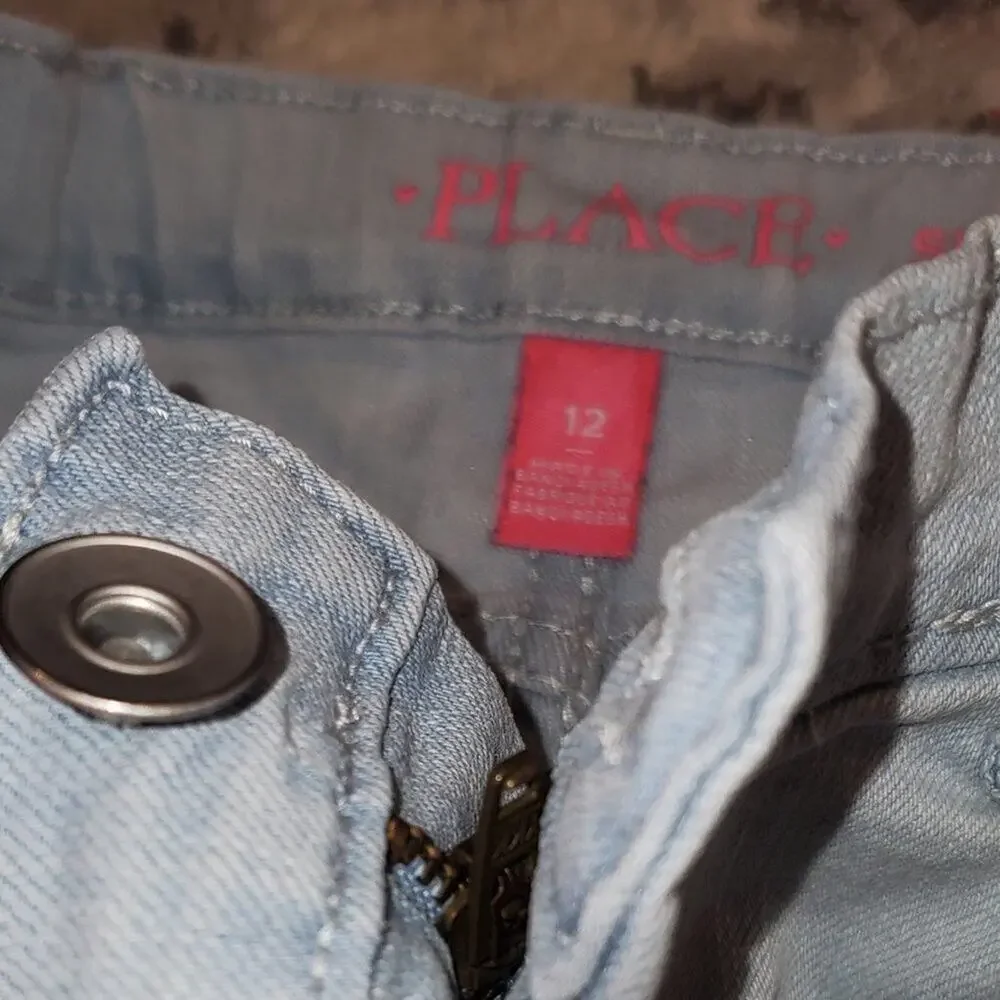 Cat & Jack / Children's Place Blue Shades Jeans || sz 12 EUC